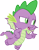 Size: 3000x3881 | Tagged: safe, artist:cloudy glow, spike, dragon, a matter of principals, g4, my little pony: friendship is magic, .ai available, high res, simple background, solo, transparent background, vector, winged spike, wings