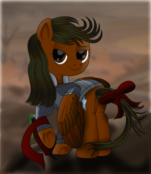 Size: 13723x15849 | Tagged: safe, artist:php178, oc, oc only, oc:crystalline vision, pegasus, pony, fallout equestria, .svg available, absurd resolution, bags under eyes, birthday, birthday gift, bow, butt, cliff, clothes, colored eyebrows, colored sketch, confident, depth of field, desert, fallout equestria oc, feather, feathered wings, featureless crotch, female, folded wings, frog (hoof), gorge, hair bow, inkscape, jacket, jumpsuit, lidded eyes, lineart, looking at you, loose hair, mare, missing accessory, mom, nc-tv signature, one wing down, one wing out, orange sky, pegasus oc, pipbuck, plot, ponified, ribbon, smiling, smiling at you, smirk, solo, spread wings, svg, tail, tail bow, tree, underhoof, valley, vault suit, vector, wasteland, wing sleeves, wings, wrinkles