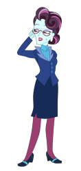 Size: 1900x4012 | Tagged: safe, artist:gmaplay, principal abacus cinch, human, equestria girls, g4, clothes, crystal prep academy, crystal prep academy uniform, crystal prep shadowbolts, female, glasses, school uniform, simple background, solo, transparent background