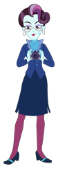 Size: 1900x5674 | Tagged: safe, artist:gmaplay, principal abacus cinch, human, equestria girls, g4, clothes, crystal prep academy, crystal prep academy uniform, crystal prep shadowbolts, female, glasses, magic capture device, school uniform, simple background, solo, transparent background