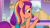 Size: 3072x1727 | Tagged: safe, screencap, sunny starscout, earth pony, pony, g5, my little pony: tell your tale, sunny's smoothie moves, spoiler:g5, spoiler:my little pony: tell your tale, spoiler:tyts01e47, female, food, grapes, kiwipaya, lip bite, mane stripe sunny, mare, pearnana, razzleberry, solo