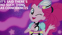 Size: 1920x1080 | Tagged: safe, edit, edited screencap, editor:quoterific, screencap, pinkie pie, human, coinky-dink world, equestria girls, g4, my little pony equestria girls: summertime shorts, doctor who, solo