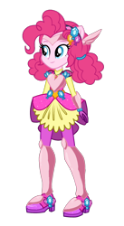 Size: 1080x1965 | Tagged: safe, artist:deviantfantastic, artist:mixiepie, edit, pinkie pie, human, equestria girls, g4, crystal guardian, female, gemplified, simple background, solo, transparent background