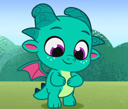 Size: 828x705 | Tagged: safe, screencap, sparky sparkeroni, dragon, g5, my little pony: tell your tale, sparky's sick, spoiler:g5, spoiler:my little pony: tell your tale, spoiler:tyts01e46, cropped, male, solo