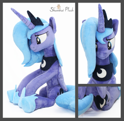 Size: 1358x1323 | Tagged: safe, artist:shunnkai, princess luna, pony, g4, irl, photo, plushie, s1 luna, solo