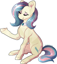 Size: 2623x2937 | Tagged: safe, alternate version, artist:sunny-synopsis, bonna fide, glamour gleam, crystal pony, g4, commission, commissioner:reversalmushroom, high res, simple background, solo, transparent background