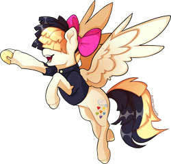 Size: 2883x2767 | Tagged: safe, alternate version, artist:sunny-synopsis, songbird serenade, pegasus, pony, g4, my little pony: the movie, commission, commissioner:reversalmushroom, concave belly, female, high res, hooves, horseshoes, mare, simple background, solo, transparent background