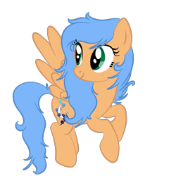 Size: 2000x2000 | Tagged: safe, artist:magicpebbles, oc, oc only, oc:fae, pegasus, pony, female, high res, looking back, mare, pegasus oc, simple background, solo, spread wings, transparent background, wings