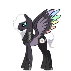 Size: 2000x2000 | Tagged: safe, artist:magicpebbles, oc, oc only, oc:galaxy dust, pegasus, pony, base used, colored wings, high res, male, multicolored wings, pegasus oc, simple background, solo, stallion, transparent background, wings