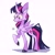 Size: 2232x2232 | Tagged: safe, artist:volchok, twilight sparkle, alicorn, pony, g4, female, high res, simple background, solo, twilight sparkle (alicorn), white background