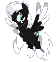 Size: 2450x2700 | Tagged: safe, artist:ectttan, oc, oc only, oc:armor spades, pegasus, pony, flying, high res, male, pegasus oc, playing card, simple background, smiling, solo, spade, transparent background