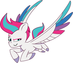 Size: 6305x5391 | Tagged: safe, zipp storm, pegasus, pony, g5, my little pony: tell your tale, official, absurd resolution, female, mare, netflix, simple background, solo, spread wings, transparent background, wings
