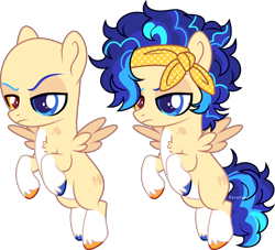Size: 2760x2505 | Tagged: safe, artist:kurosawakuro, oc, oc only, unnamed oc, pegasus, pony, base used, blue eyes, chest fluff, closed mouth, coat markings, colored hooves, colored pupils, colored wings, colored wingtips, colt, duality, eyebrows, flying, foal, frown, golden eyes, headband, heterochromia, high res, lidded eyes, lightly watermarked, magical gay spawn, male, mismatched eyebrows, mismatched hooves, offspring, pale belly, parent:flash sentry, parent:shining armor, parents:shiningsentry, pegasus oc, raised eyebrow, signature, simple background, socks (coat markings), solo, spread wings, transparent background, unamused, watermark, wings, yellow eyes