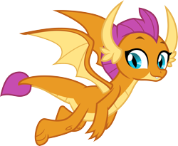 Size: 3665x3000 | Tagged: safe, artist:cloudy glow, smolder, dragon, father knows beast, g4, .ai available, dragoness, female, flying, high res, simple background, solo, transparent background, vector
