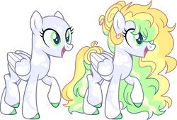Size: 2854x1927 | Tagged: safe, artist:kurosawakuro, oc, oc only, pegasus, pony, base used, body markings, colored eartips, colored hooves, colored wings, colored wingtips, facial markings, female, folded wings, green eyes, hair bun, magical lesbian spawn, mare, multicolored wings, offspring, open mouth, parent:derpy hooves, parent:vapor trail, pegasus oc, raised hoof, simple background, smiling, solo, standing on two hooves, tail, tail bun, transparent background, wings