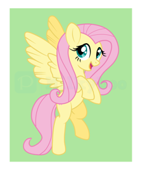 Size: 5992x7224 | Tagged: safe, artist:milkyboo898, fluttershy, pegasus, pony, g4, abstract background, simple background, solo