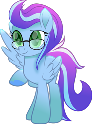 Size: 717x964 | Tagged: safe, artist:homeshine, artist:php178, derpibooru exclusive, oc, oc only, oc:homeshine, pegasus, pony, g4, my little pony: rainbow roadtrip, my little pony: the movie, .svg available, colored pupils, cute, cute face, cute smile, female, folded wings, gift art, glasses, gradient hooves, gradient mane, gradient tail, green eyes, happy, highlights, hoof heart, inkscape, interpretation, looking at you, mare, movie accurate, ocbetes, one wing out, pegasus oc, present, shading, simple background, smiling, smiling at you, solo, special, spread wings, svg, tail, transparent background, two toned mane, two toned tail, underhoof, vector, wings