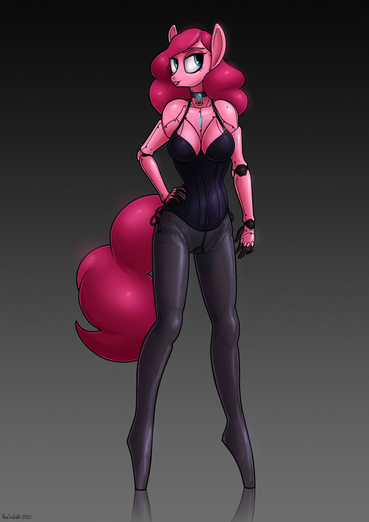 Suggestive Artist Vanschalk Pinkie Pie Earth Pony Gynoid