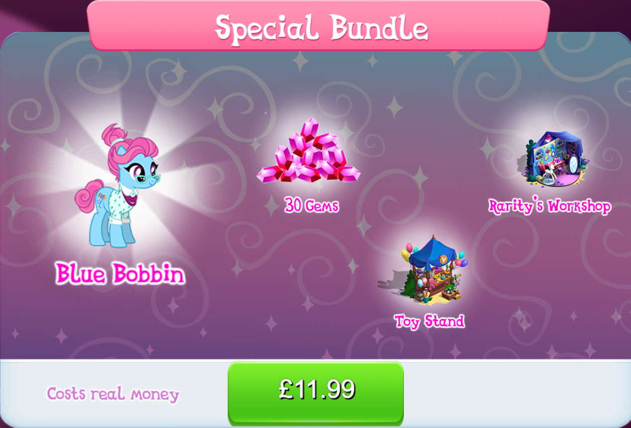 #3062085 - safe, gameloft, blue bobbin, pony, unicorn, g4, my little ...