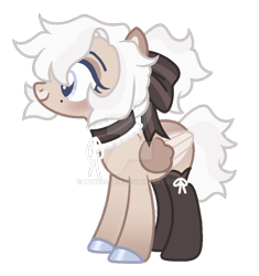 Size: 800x851 | Tagged: safe, artist:lynesssan, oc, oc only, oc:lottie, pegasus, pony, base used, bow, choker, clothes, deviantart watermark, female, hair bow, mare, obtrusive watermark, pegasus oc, simple background, socks, solo, transparent background, watermark