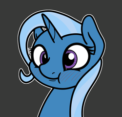 Size: 2048x1961 | Tagged: safe, artist:ewoudcponies, trixie, pony, unicorn, g4, :t, female, gray background, mare, simple background, solo