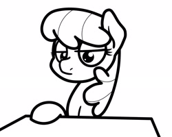 Size: 2048x1636 | Tagged: safe, artist:ewoudcponies, cheerilee, earth pony, pony, g4, black and white, female, grayscale, lineart, monochrome, simple background, solo, white background