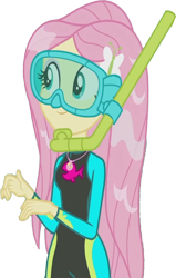 Size: 1598x2520 | Tagged: safe, edit, edited screencap, editor:mrtoonlover83, screencap, fluttershy, human, equestria girls, g4, my little pony equestria girls: better together, unsolved selfie mysteries, background removed, clothes, dive mask, female, fluttershy's wetsuit, geode of fauna, goggles, magical geodes, not a vector, simple background, snorkel, solo, swimsuit, transparent background, wet hair, wetsuit, wrong aspect ratio