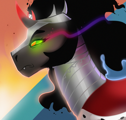 Size: 4000x3800 | Tagged: safe, artist:mylittlegodzilla, king sombra, pony, unicorn, g4, solo