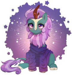 Size: 2081x2156 | Tagged: safe, alternate character, alternate version, artist:avrameow, part of a set, oc, oc only, kirin, clothes, commission, high res, kirin oc, oversized clothes, simple background, solo, sweater, transparent background, ych result
