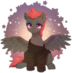 Size: 2091x2112 | Tagged: safe, alternate character, alternate version, artist:avrameow, part of a set, oc, oc only, pegasus, pony, clothes, commission, high res, oversized clothes, pegasus oc, simple background, solo, sweater, transparent background, ych result