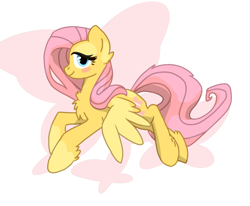 Size: 880x724 | Tagged: safe, artist:solixy406, fluttershy, g4, cutie mark background, simple background, solo, white background