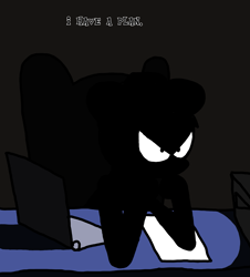 Size: 3023x3351 | Tagged: safe, artist:professorventurer, pony, series:ask pippamena, high res, mystery, shadowy figure, sheriff, slouching, unknown pony