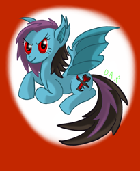 Size: 1746x2128 | Tagged: safe, artist:gracefulart693, oc, oc only, bat pony, pony, abstract background, bat pony oc, bat wings, eyelashes, female, mare, red eyes, smiling, solo, wings