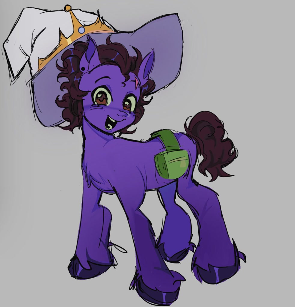 3104932 - safe, artist:lytlethelemur, earth pony, hybrid, pony, unicorn,  spoiler:the owl house, amity blight, azura (the owl house), canon ship,  clothes, costume, dyed mane, dyed tail, female, halloween, halloween  costume, hecate (the