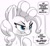 Size: 1200x1101 | Tagged: safe, artist:pabbley, pinkie pie, earth pony, pony, bust, dialogue, female, grayscale, implied anon, implied boop, lewd, mare, monochrome, partial color, simple background, solo, speech bubble, sweat, white background