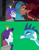 Size: 823x1051 | Tagged: safe, artist:robukun, princess ember, rarity, human, equestria girls, angry, bondage, bound and gagged, cloth gag, clothes, comparison, crown, dc comics, dc superhero girls, dress, dressup, gag, glare, gown, gritted teeth, humanized, jewelry, looking at each other, looking at someone, regalia, rope, rope bondage, scene interpretation, teeth, tied to chair, tied up, zatanna, zee zatara