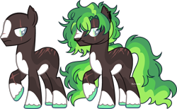 Size: 2374x1459 | Tagged: safe, artist:kurosawakuro, oc, oc only, earth pony, pony, base used, blaze (coat marking), body scar, closed mouth, coat markings, colored hooves, colored pupil, ear piercing, earring, earth pony oc, eye scar, facial markings, facial scar, frown, green eyes, jewelry, leg scar, lidded eyes, looking back, magical gay spawn, male, nose piercing, nose ring, nose scar, offspring, pale belly, parent:sky stinger, parent:trouble shoes, piercing, ponytail, raised hoof, scar, simple background, socks (coat markings), solo, stallion, standing, torn ear, transparent background