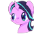 Size: 1080x1080 | Tagged: safe, artist:评论区ky别的cp给爷爬, starlight glimmer, pony, unicorn, g4, bust, female, mare, portrait, simple background, solo, transparent background