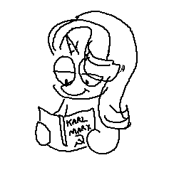 Size: 237x239 | Tagged: safe, artist:rainbrony, starlight glimmer, pony, unicorn, g4, book, bust, monochrome, simple background, sketch, solo, text, white background