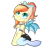 Size: 1080x1080 | Tagged: safe, artist:fajnyziomal, oc, oc only, oc:sunshine drift, bat pony, pony, bow, cheek fluff, chest fluff, clothes, female, hair bow, maid, mare, simple background, socks, solo, transparent background