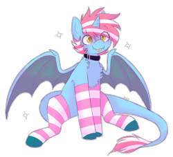 Size: 2200x2000 | Tagged: safe, artist:puppie, oc, oc only, oc:sora kite, dracony, dragon, hybrid, pony, chest fluff, clothes, cute, eye clipping through hair, eyebrows, eyebrows visible through hair, high res, leg warmers, simple background, solo, tongue out, transparent background