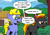 Size: 2192x1550 | Tagged: safe, artist:pony-berserker, oc, oc only, oc:final drive, oc:shadowed ember, pony, unicorn, annoyed, cloud, cottage, glasses, innuendo, ligma, male, mountain, ponyville, signature, stallion, tree, unamused