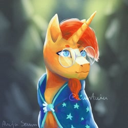 Size: 2048x2048 | Tagged: safe, artist:vountaia, sunburst, pony, unicorn, g4, high res, male, solo, stallion