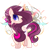 Size: 2048x2048 | Tagged: safe, artist:harmonyvitality-yt, oc, oc only, pony, unicorn, g4, base used, female, high res, horn, magical lesbian spawn, mare, offspring, one eye closed, parent:sunset shimmer, parent:twilight sparkle, parents:sunsetsparkle, raised hoof, simple background, solo, transparent background, unicorn oc, wink