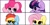 Size: 2048x1024 | Tagged: safe, artist:kittyrosie, fluttershy, pinkie pie, rainbow dash, twilight sparkle, earth pony, pegasus, pony, unicorn, g4, blushing, cute, dashabetes, diapinkes, female, looking at you, mare, one eye closed, open mouth, open smile, peeking, shyabetes, simple background, smiling, smiling at you, sunglasses, twiabetes, white background, wink, winking at you