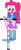 Size: 171x400 | Tagged: safe, artist:rupahrusyaidi, pinkie pie, human, equestria girls, g4, pogo stick, simple background, solo, transparent background