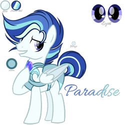 Size: 2048x2048 | Tagged: safe, artist:harmonyvitality-yt, oc, oc only, oc:paradise, pegasus, pony, armor, base used, colored wings, high res, hoof on chest, male, offspring, parent:princess cadance, parent:shining armor, parents:shiningcadance, pegasus oc, simple background, solo, stallion, transparent background, two toned wings, wings