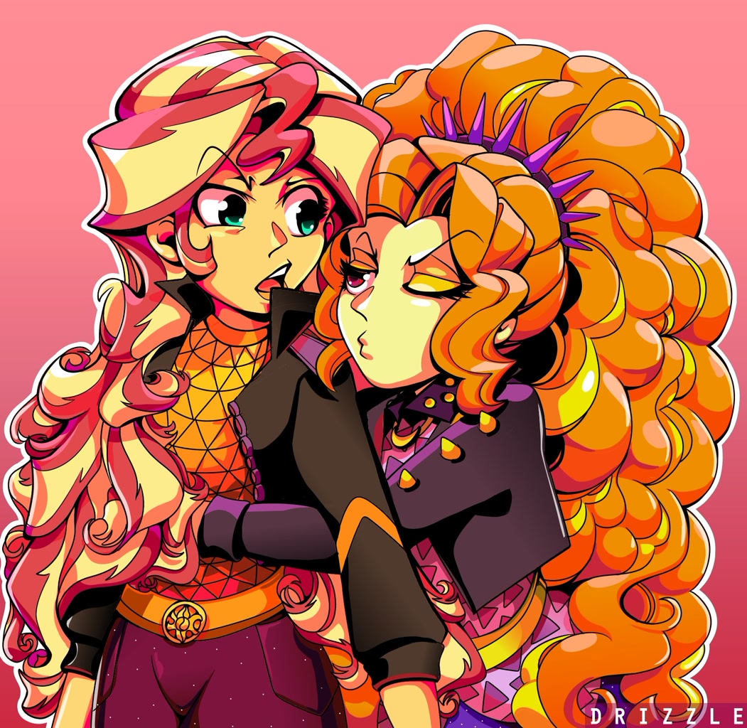 #3064072 - safe, artist:drizzledazzle, adagio dazzle, sunset shimmer