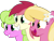 Size: 1000x750 | Tagged: safe, artist:the smiling pony, derpibooru exclusive, daisy, flower wishes, lily, lily valley, roseluck, earth pony, pony, derpibooru, derpibooru community collaboration, g4, .svg available, bust, cute, derpibooru badge, female, flower trio, green eyes, inkscape, lilybetes, mare, meta, rosabetes, simple background, svg, transparent background, trio, trio female, vector