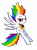 Size: 3305x4500 | Tagged: safe, artist:domesticmaid, rainbow dash, pegasus, pony, g4, commission, commissioner:lux-klonoa, element of loyalty, fanon, female, mare, simple background, solo, spread wings, super rainbow dash, transparent background, wings